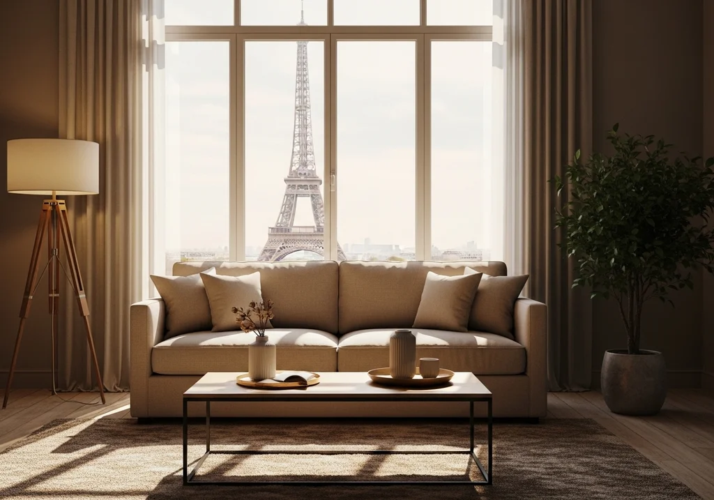 salon confortable sofa