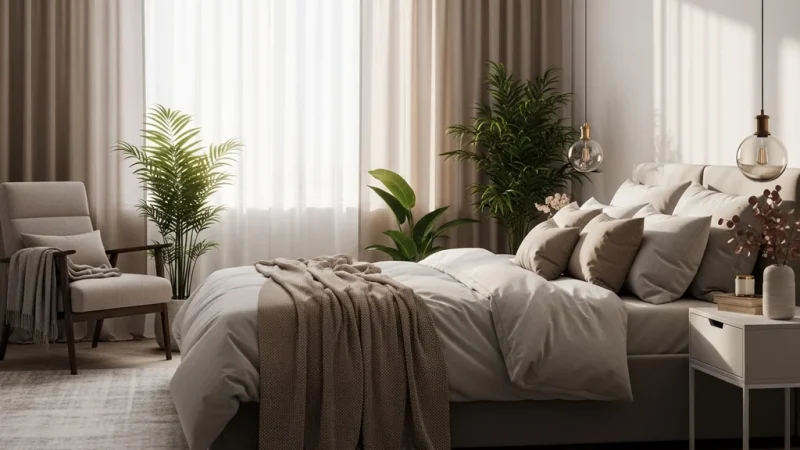 Idées déco pour une chambre adulte cocooning, cosy et facile à vivre