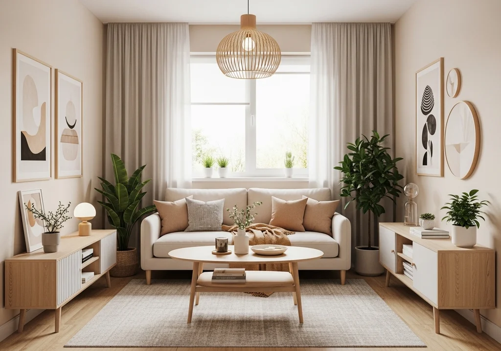 salon minimaliste espace