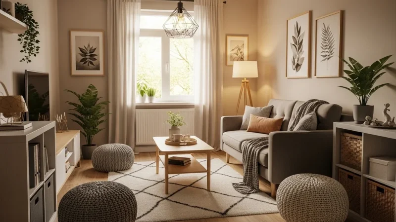 Comment meubler un petit salon sans l’encombrer et en faire un espace vraiment multifonctionnel ?